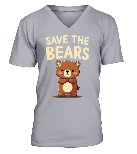 Save the bears V-Neck T-shirt