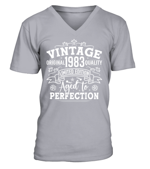 Vintage Birthday TShirt Design Bundle 1983 V-Neck T-shirt