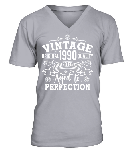 Vintage Birthday TShirt Design Bundle 1990 V-Neck T-shirt