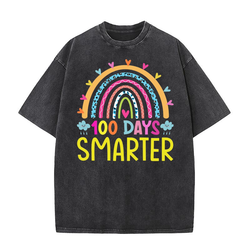 100 Days Smarter Washed T-Shirt
