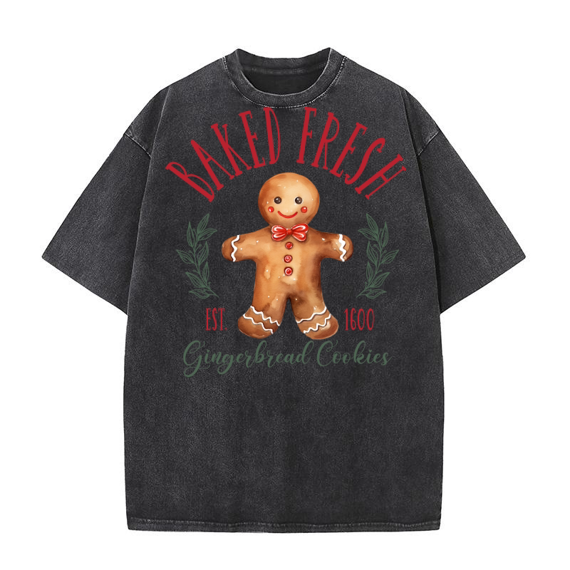 Christmas   Baked fresh Gingerbread Cookies Washed T-Shirt