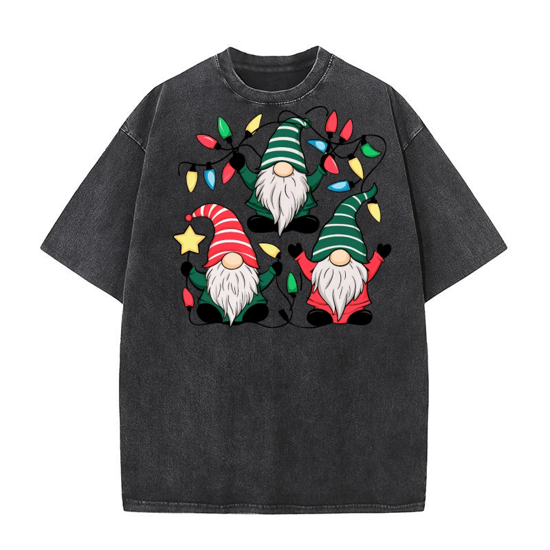 Christmas Gnome 3 Washed T-Shirt
