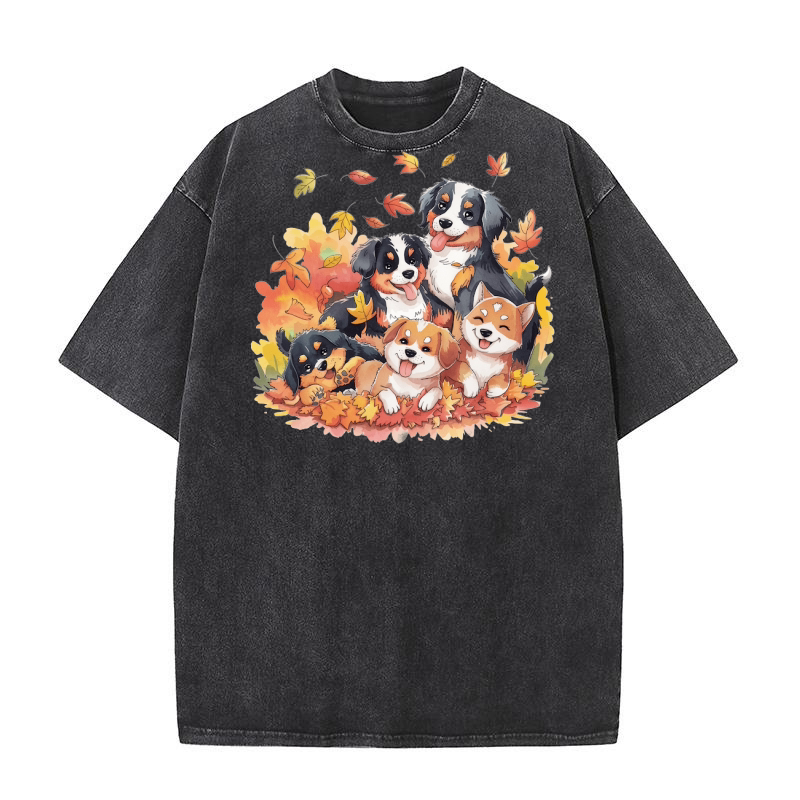 Dog Watercolor Bundle 04 Washed T-Shirt