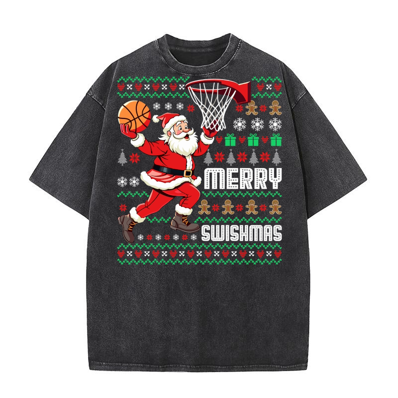 merry swishmas Washed T-Shirt