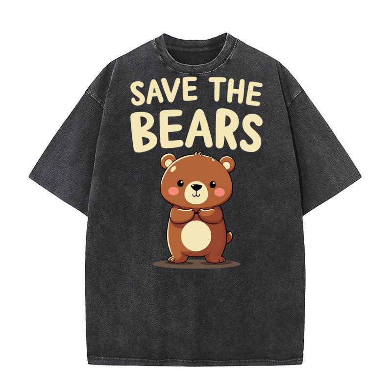 Save the bears Washed T-Shirt