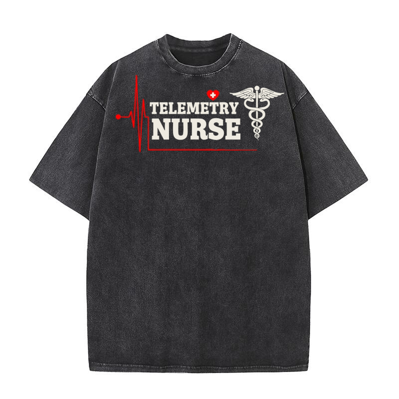 Telemetry Nurse 3 Washed T-Shirt