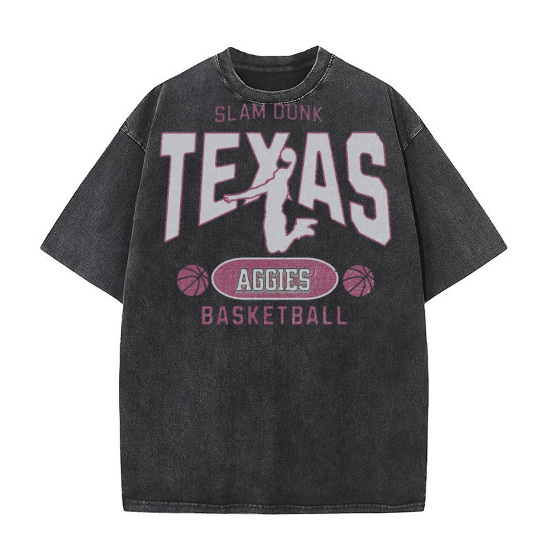 Texas AM Aggies slam dunk Washed T-Shirt