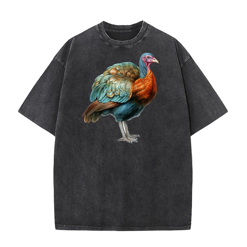 Thanksgiving Funny Turkey 24 Washed T-Shirt