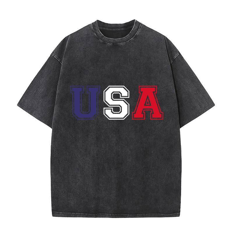 USA Patriotic Washed T-Shirt