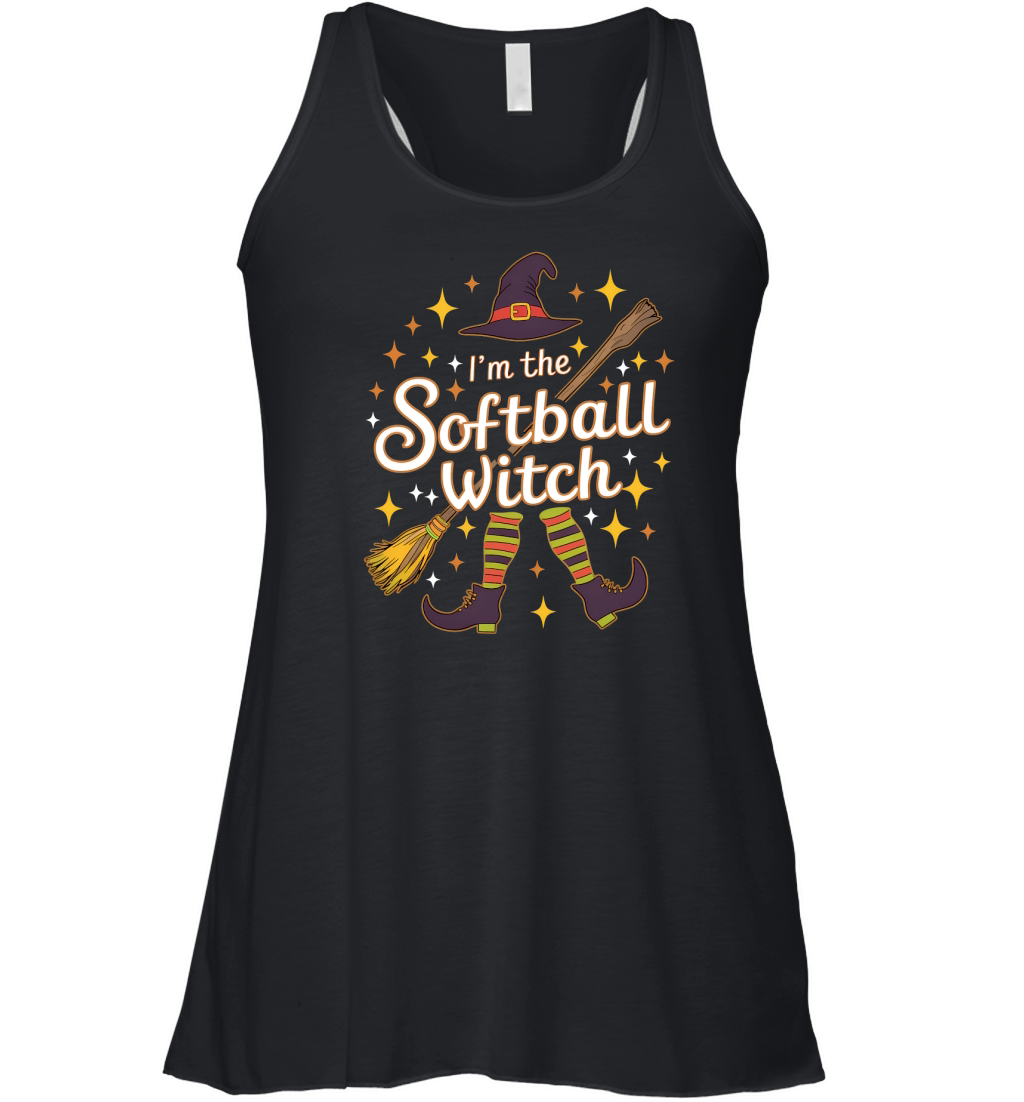 412. I m The Softball Witch Women's Flowy Tank Top