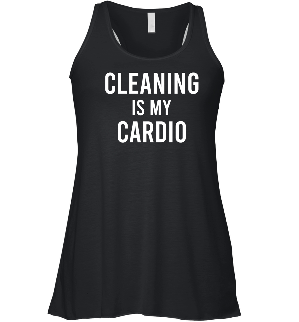 Cleaning is My Cardio 3 Women's Flowy Tank Top