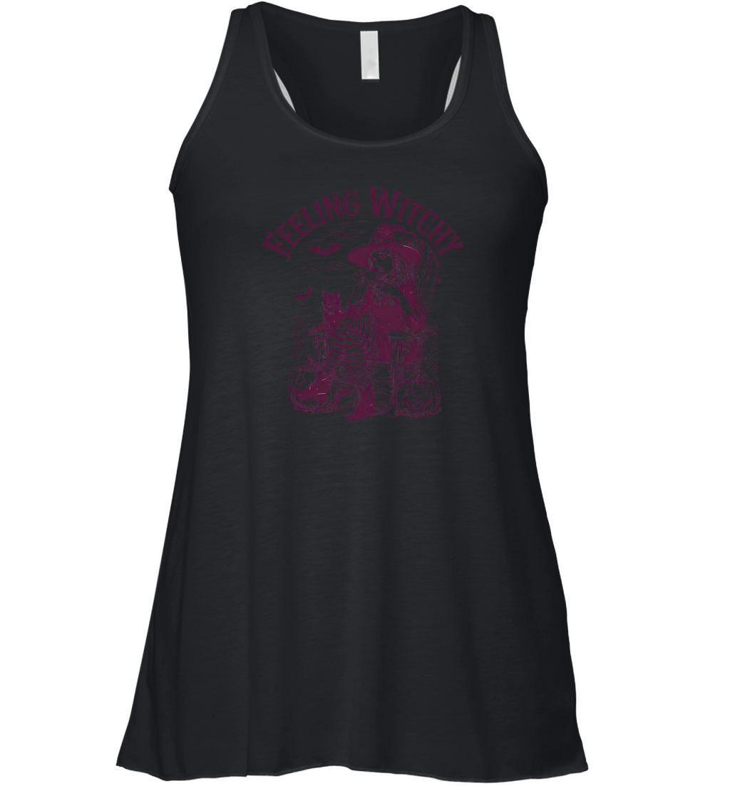 Feeling Witchy Halloween Tee Women's Flowy Tank Top