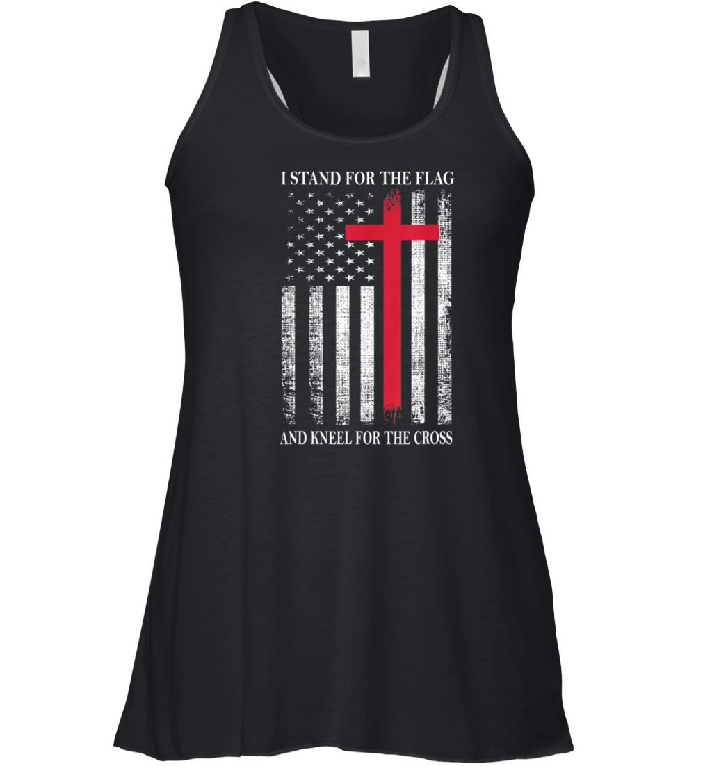 I Stand for the Flag and Kneel for the Cross Women's Flowy Tank Top
