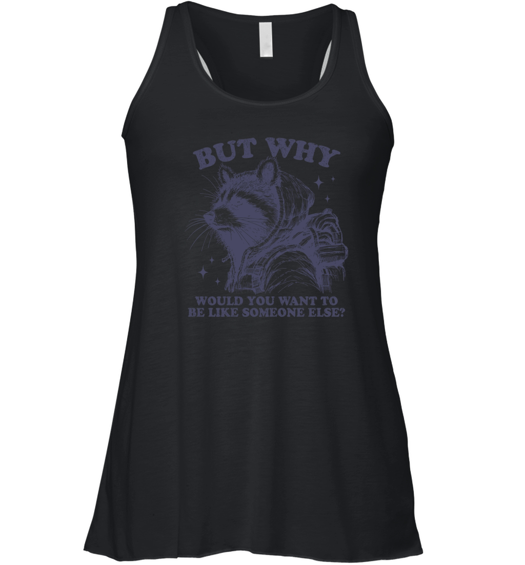 Inspirational Self Love Raccoon L dViolet Women's Flowy Tank Top