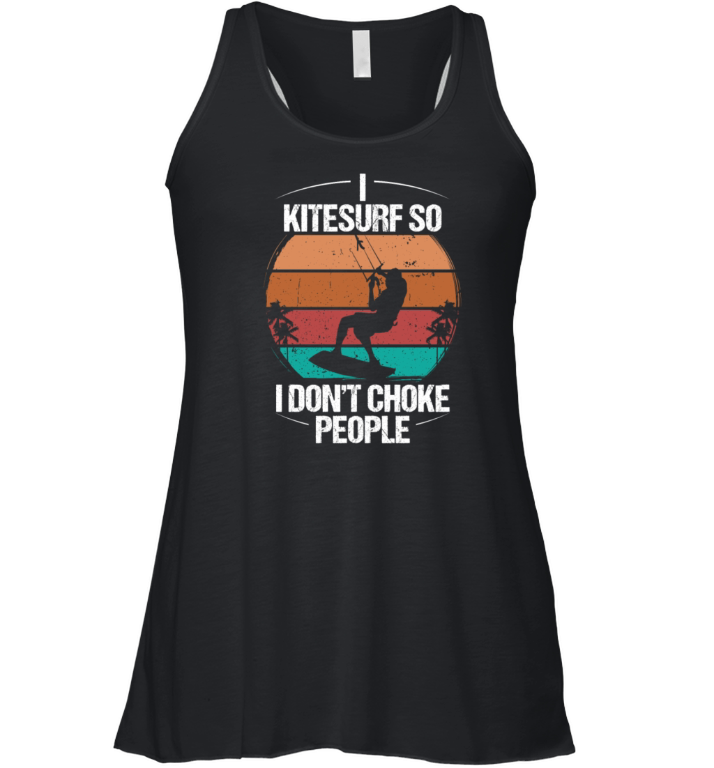 Kitesurfer Kiteboarder Kitesurfing Kite 7m Wind Women's Flowy Tank Top