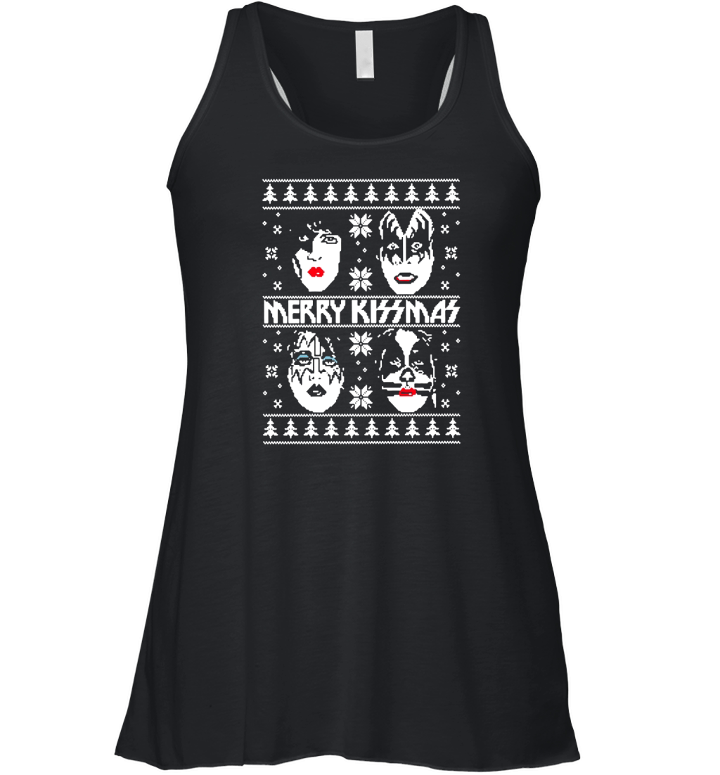 Merry KISSmas Ugly Christmas Women's Flowy Tank Top
