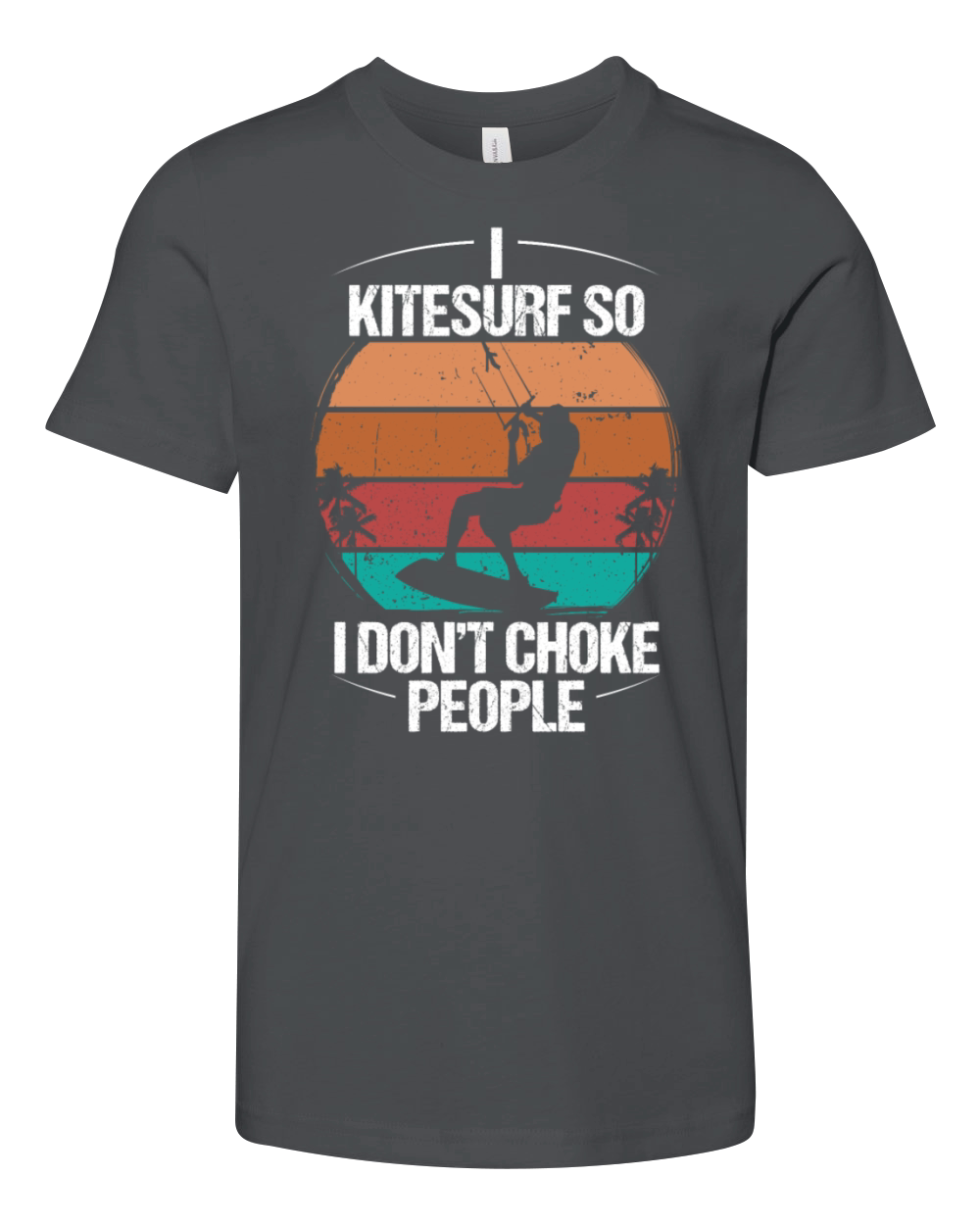 Kitesurfer Kiteboarder Kitesurfing Kite 7m Wind Youth Unisex Jersey Tee