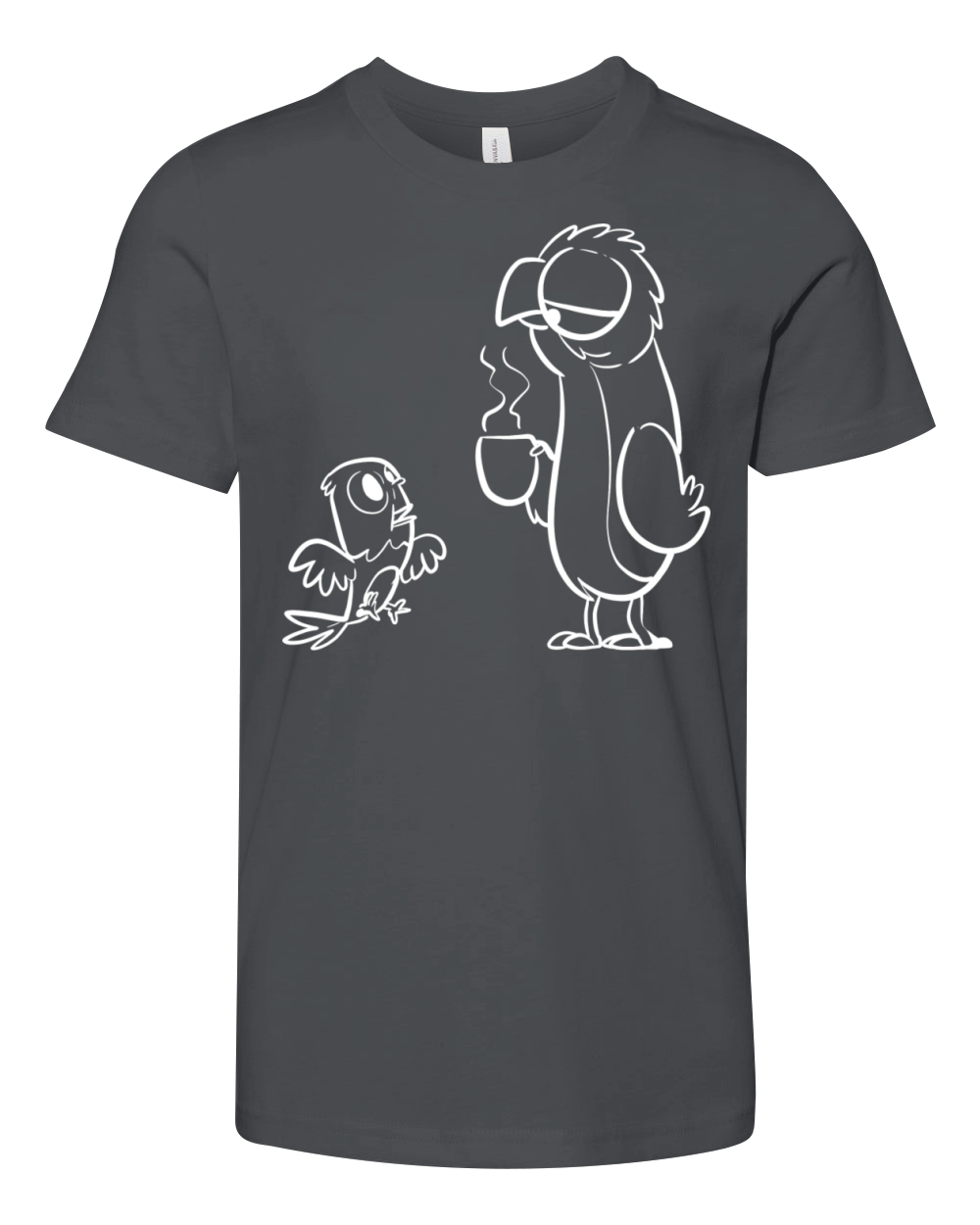 Morning Little Parrot Morning Person Gift Youth Unisex Jersey Tee