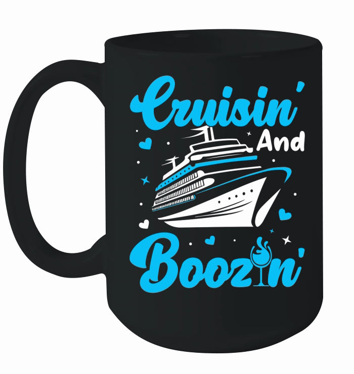 Cruisin and Boozin Ceramic Mug