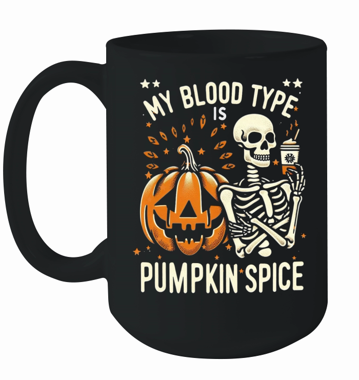 My Blood Type is Pumpkin Spice 03 Ceramic Mug