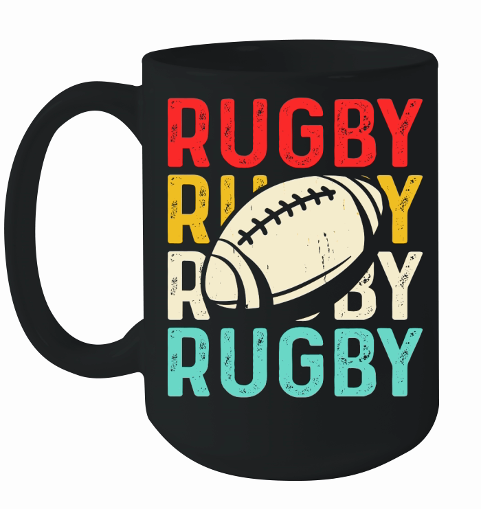Vintage Rugby Player 3 Ceramic Mug