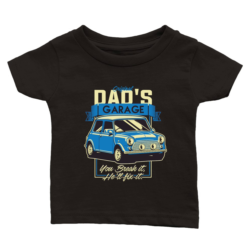 Fathers Day   Vintage Car Dad Classic Baby Crewneck T-shirt