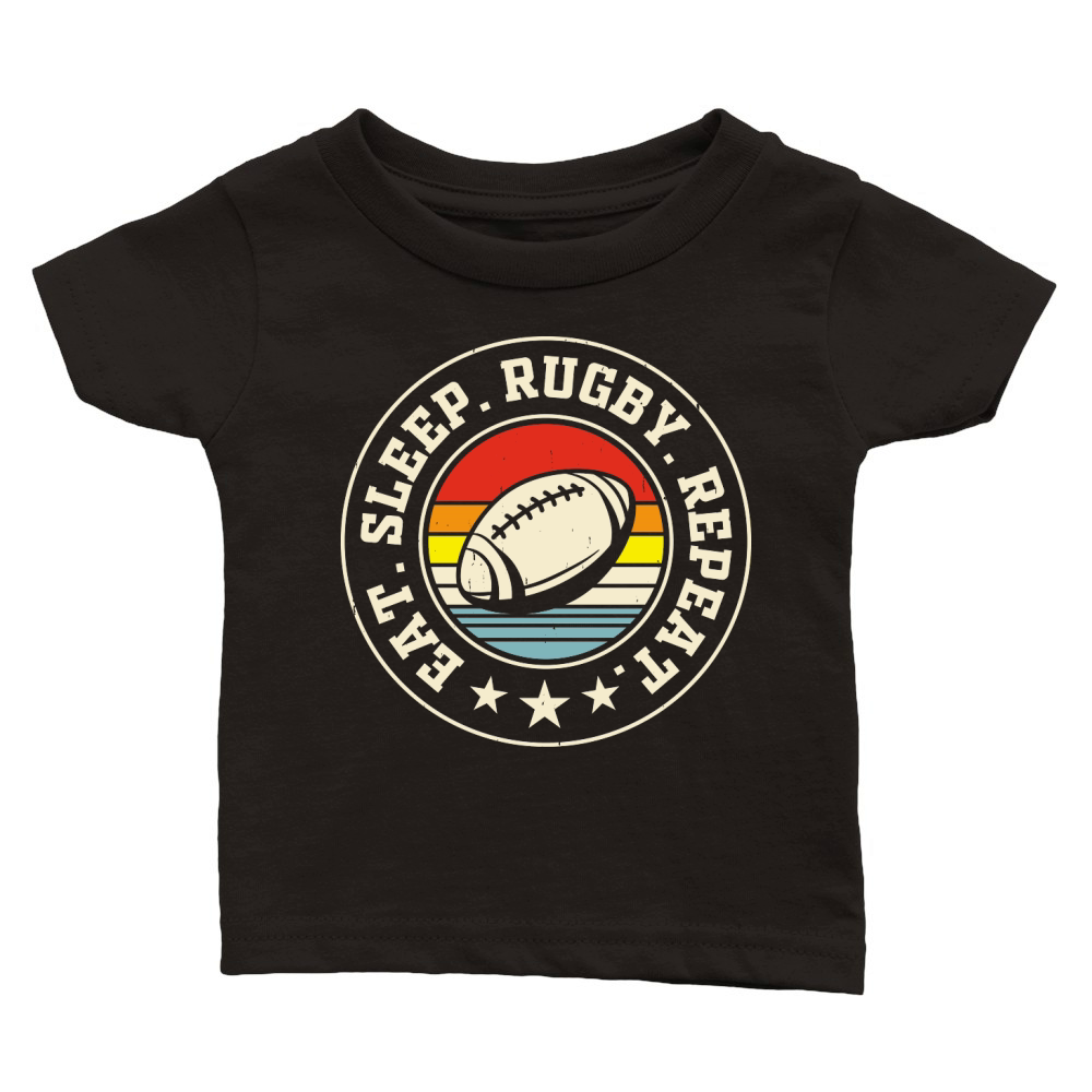 Vintage Rugby Player Classic Baby Crewneck T-shirt