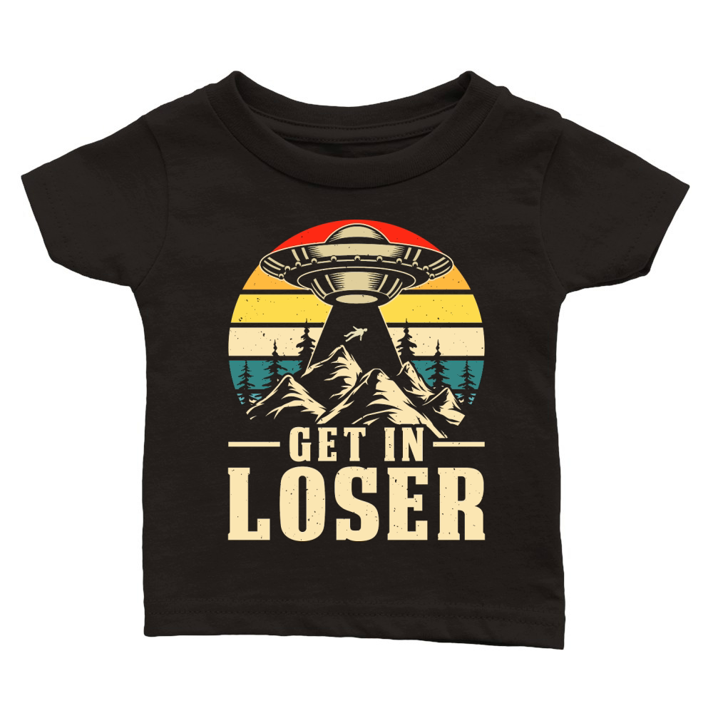 Vintage UFO Alien Get In loser 22 Classic Baby Crewneck T-shirt