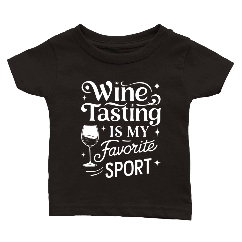 Wine Tasting is my favorite sports Classic Baby Crewneck T-shirt