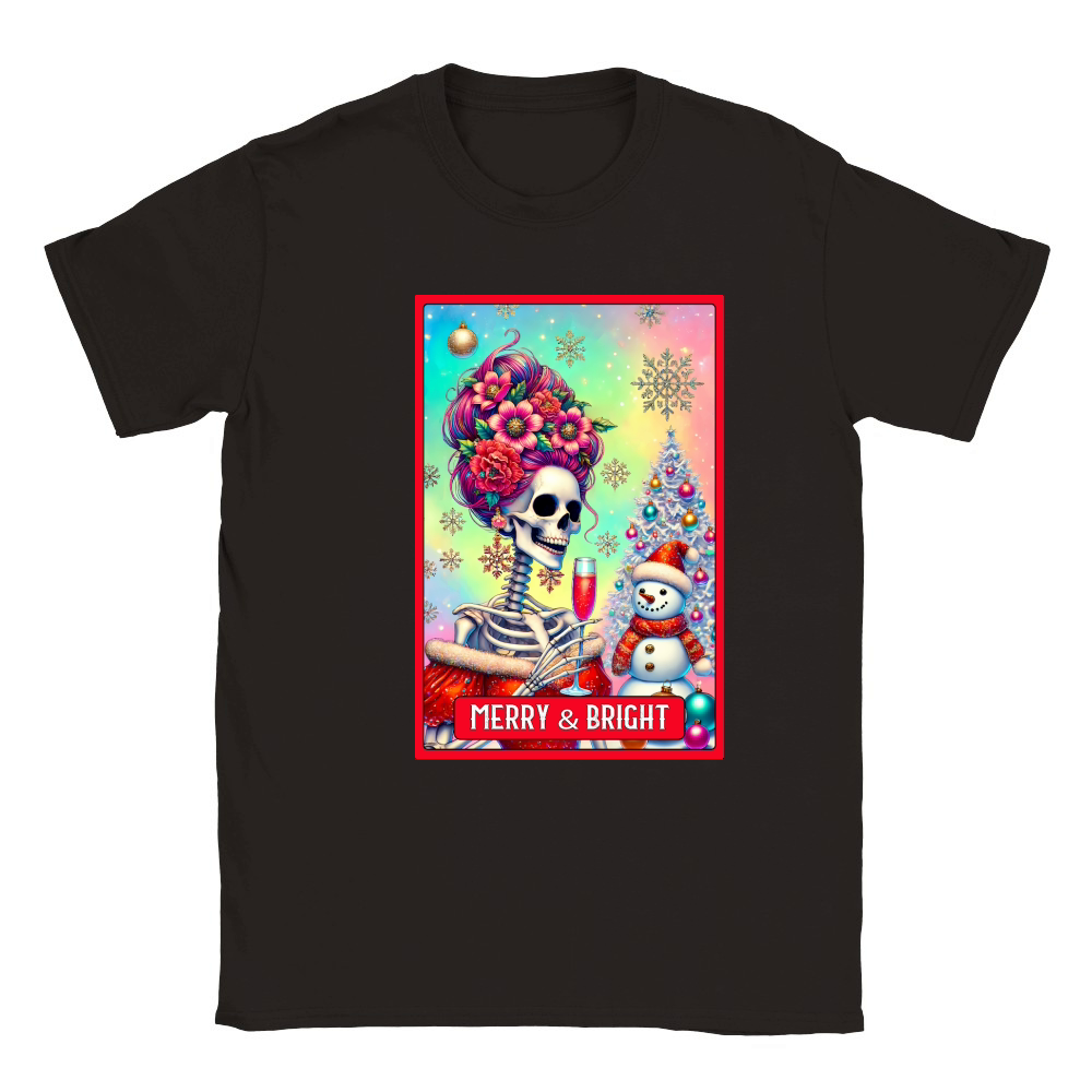 5.Christmas Skeleton Taro Cards Bundle Classic Kids Crewneck T-shirt