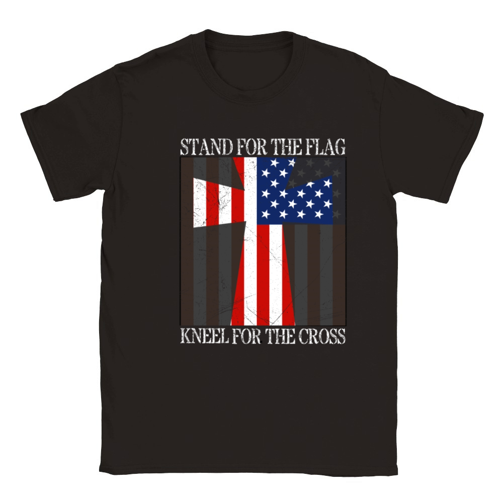 I Stand For The Flag And Kneel For The Cross T-shi Classic Kids Crewneck T-shirt