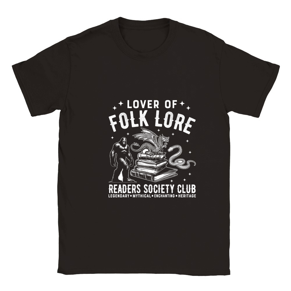 lover of folk lore readers society club legendary  mythical  enchanting  heritage Classic Kids Crewneck T-shirt