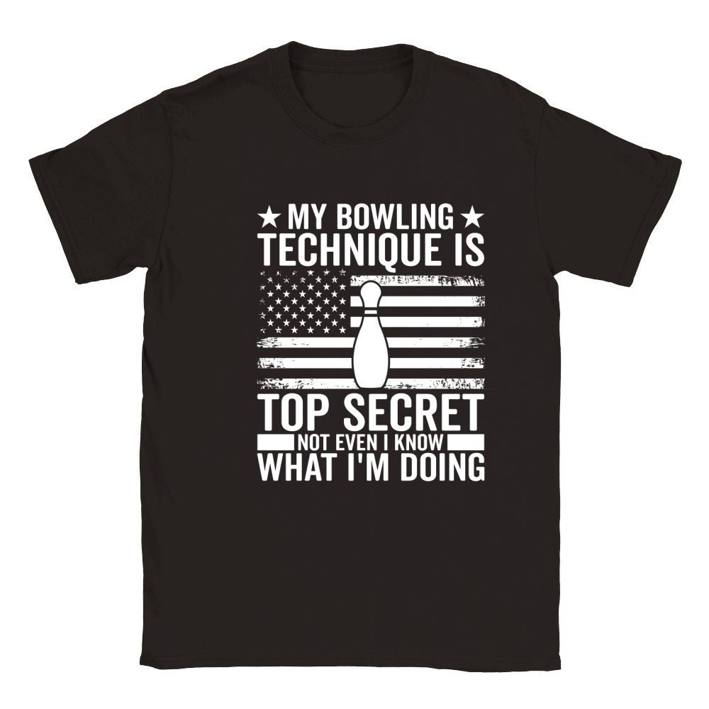 My Bowling Technique Is Top 05 Classic Kids Crewneck T-shirt