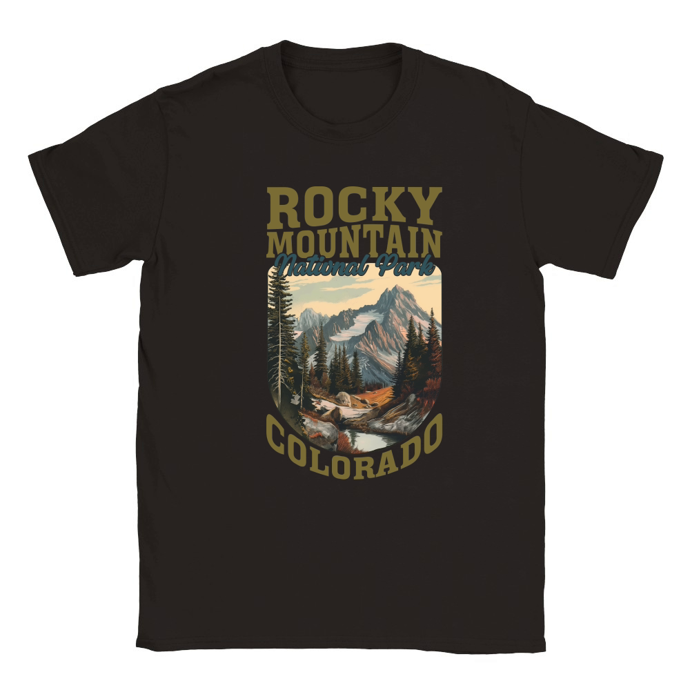 Rocky Mountain National Park Colorado Classic Kids Crewneck T-shirt