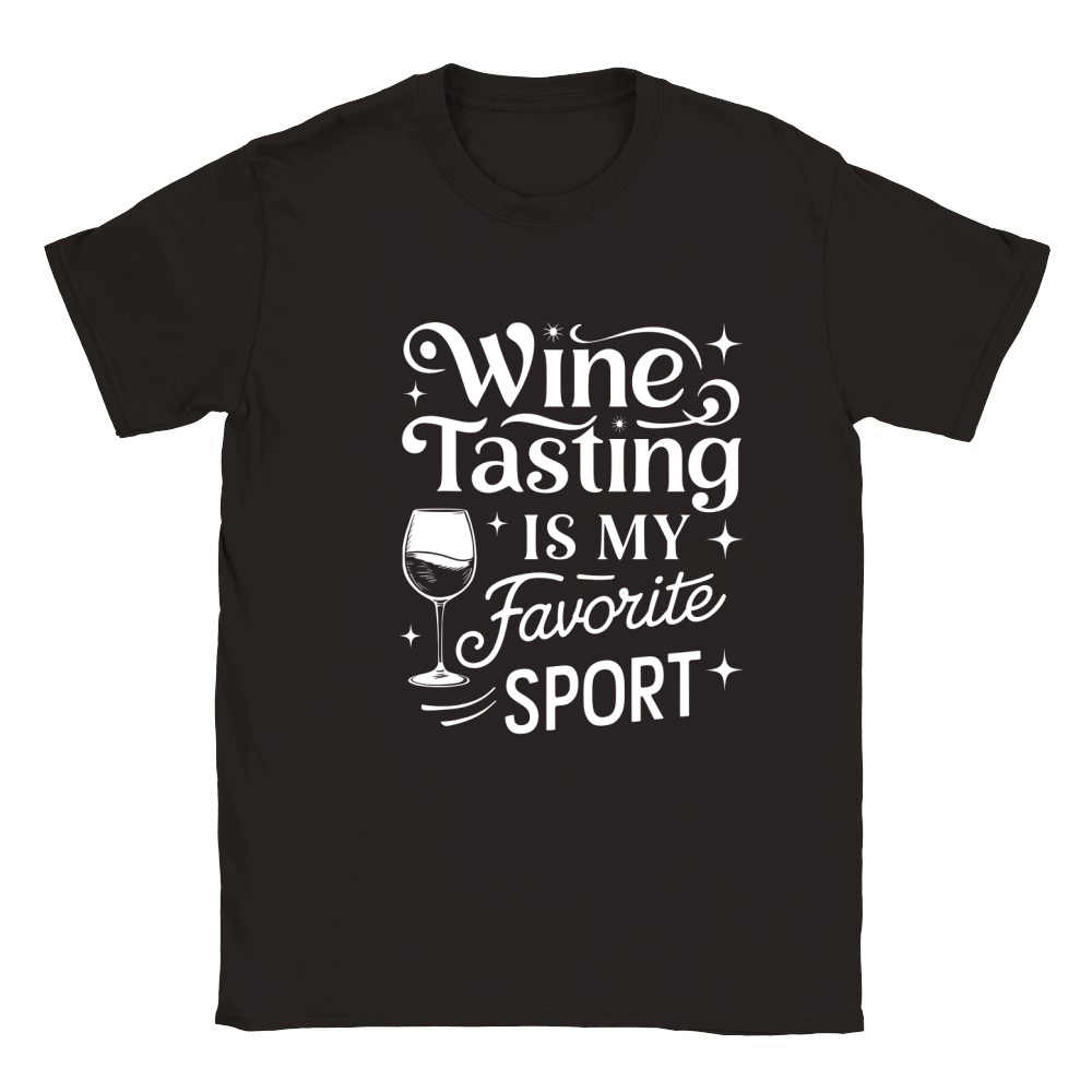 Wine Tasting is my favorite sports Classic Kids Crewneck T-shirt