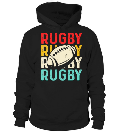 Vintage Rugby Player 3 Hoodie Unisex
