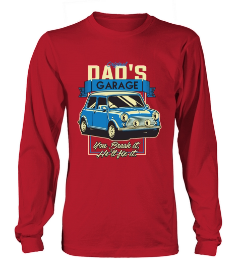 Fathers Day   Vintage Car Dad Long sleeved Unisex