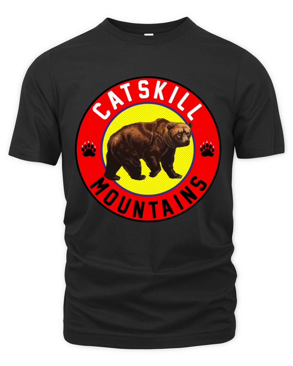 CATSKILL MOUNTAINS NEW YORK MOUNTAIN BEAR CATSKILLS HIKING BIKING CLIMBING Organic Unisex T-shirt