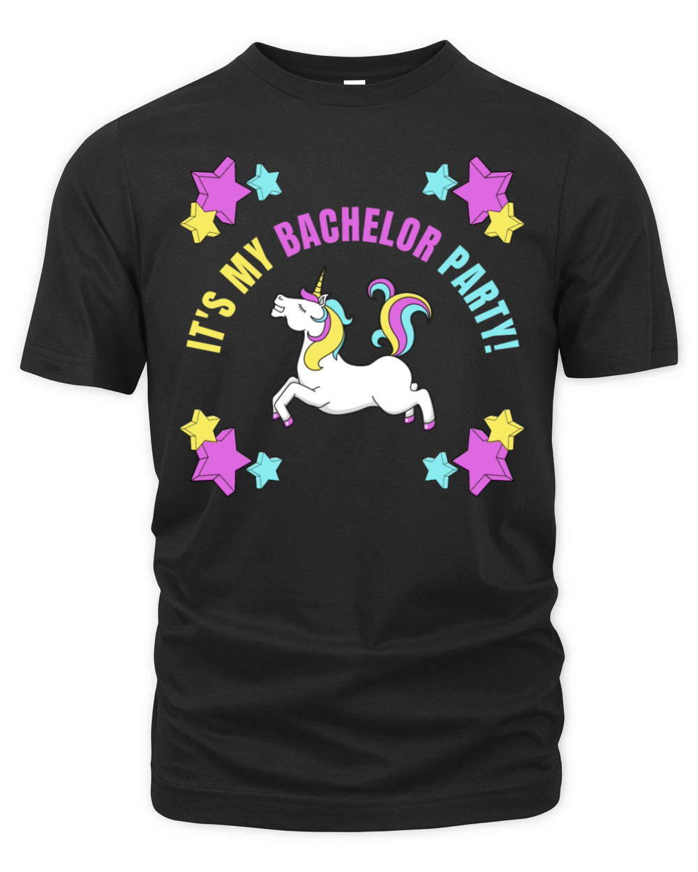 Its My Bachelor Party Unicorn Organic Unisex T-shirt