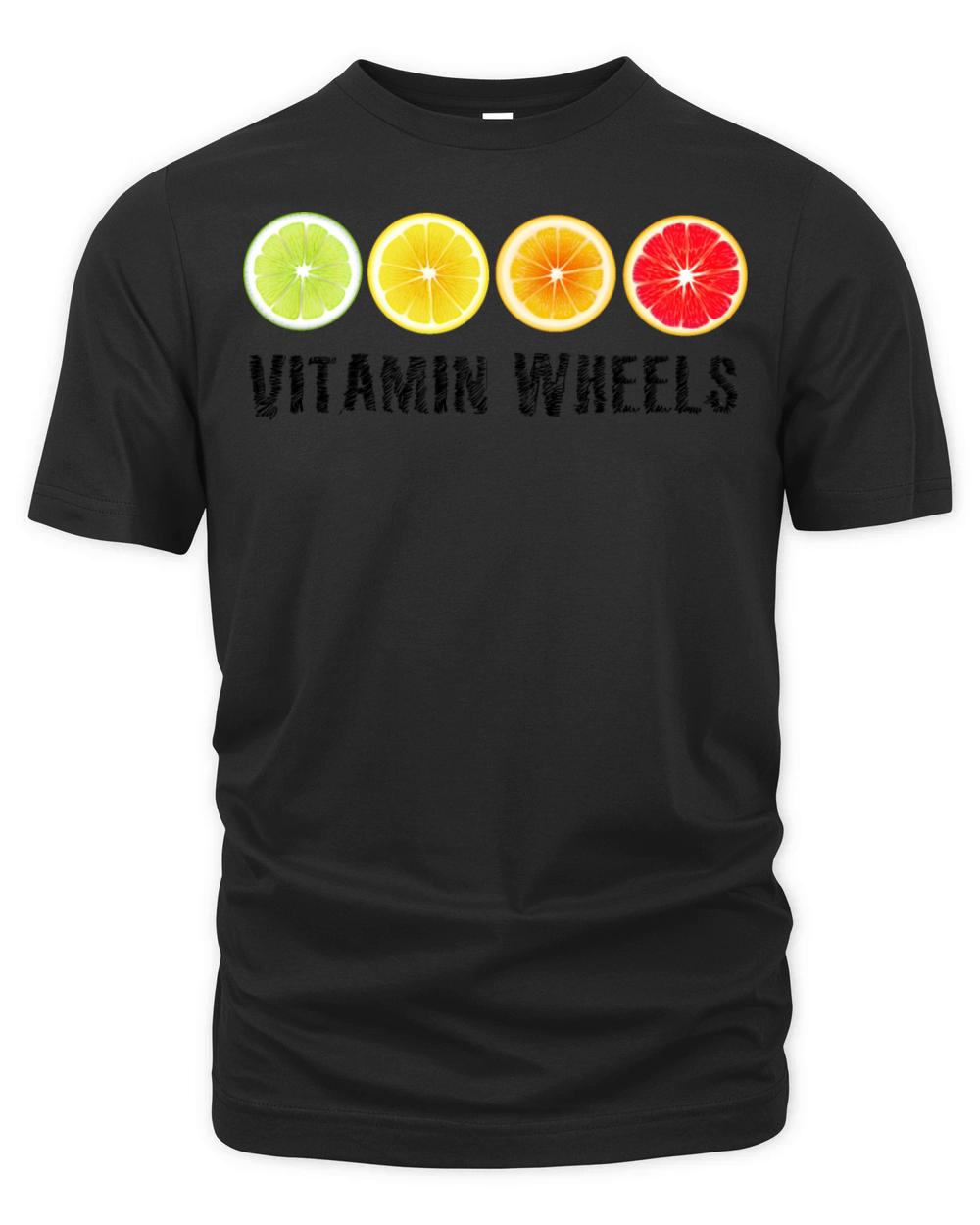 Lime Lemon Orange Vitamin Citrus Wheels of a Organic Unisex T-shirt