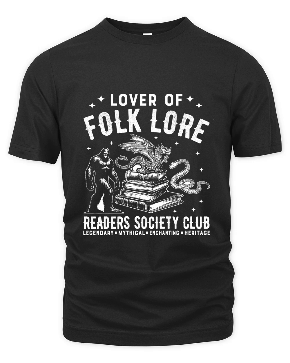 lover of folk lore readers society club legendary  mythical  enchanting  heritage Organic Unisex T-shirt