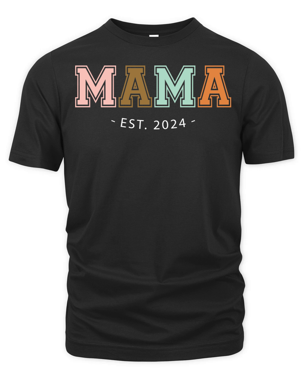 Mama Est 2024 Mothers Day Organic Unisex T-shirt
