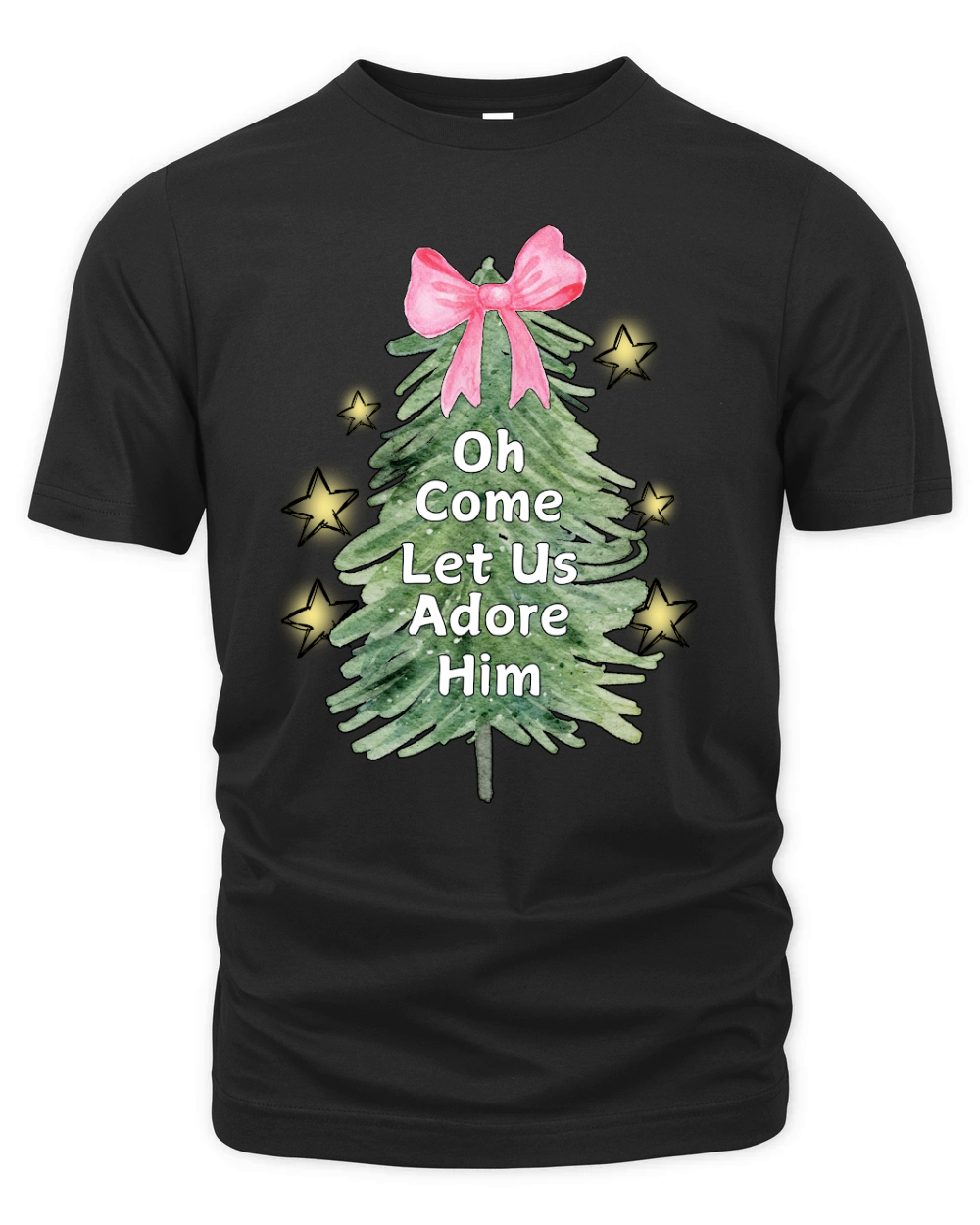 Oh Come Let Us Adore Him Organic Unisex T-shirt