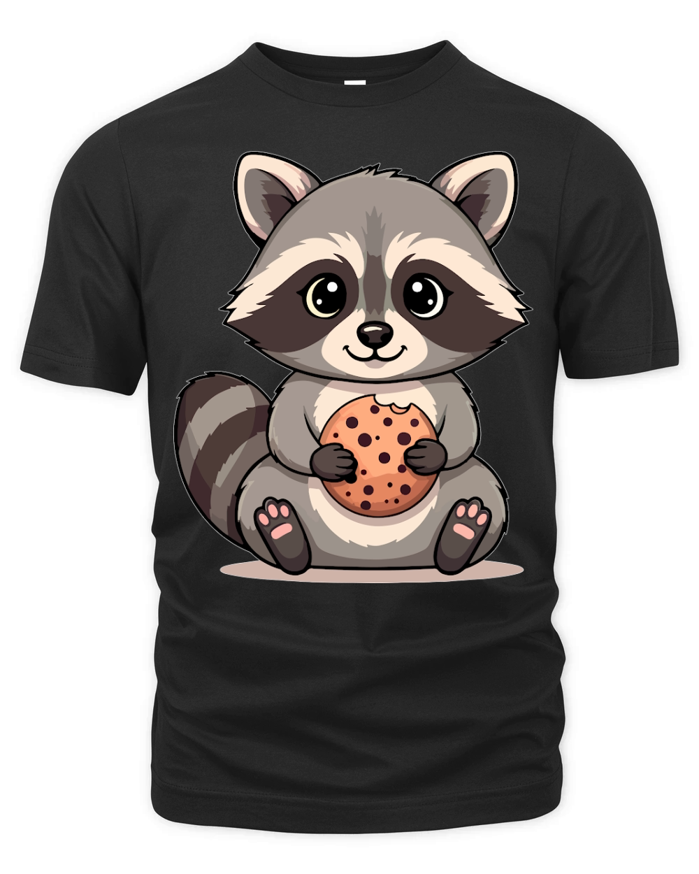 Raccoon with cookie 10 Organic Unisex T-shirt