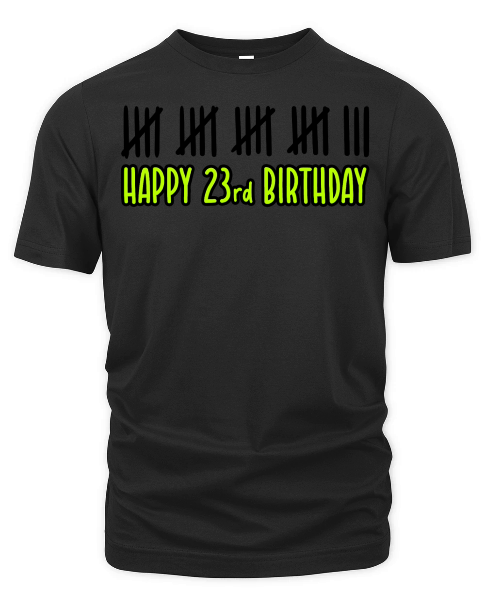 Twenty Three Happy 23rd Birthday Organic Unisex T-shirt