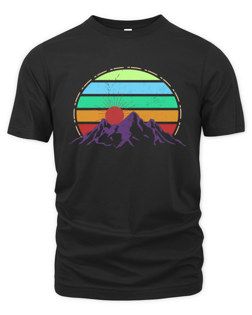 Vintage Mountains Sports Ski SnowboardNature Organic Unisex T-shirt