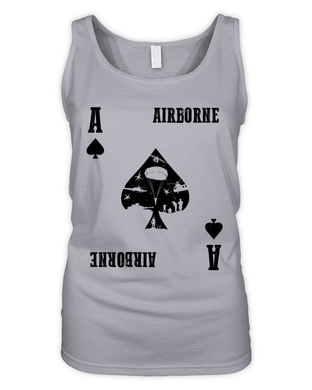 Airborne Army Paratrooper Ace Card Organic Women's Tank Top