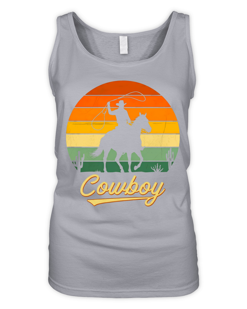 Cowboy Horse Organic Women's Tank Top