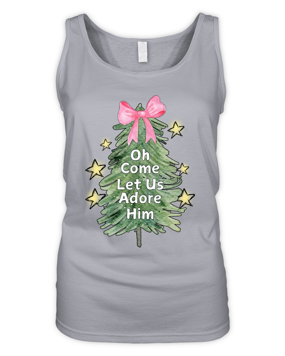 Oh Come Let Us Adore Him Organic Women's Tank Top