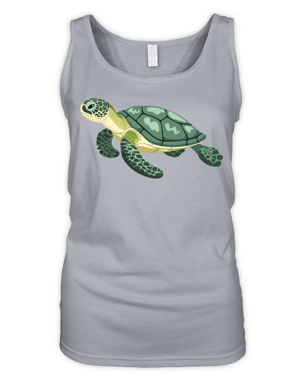 Turtle Vector Illustration 05 Organic Women's Tank Top